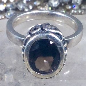 Silpada Smoky Quartz in pure 925 Sterling Silver